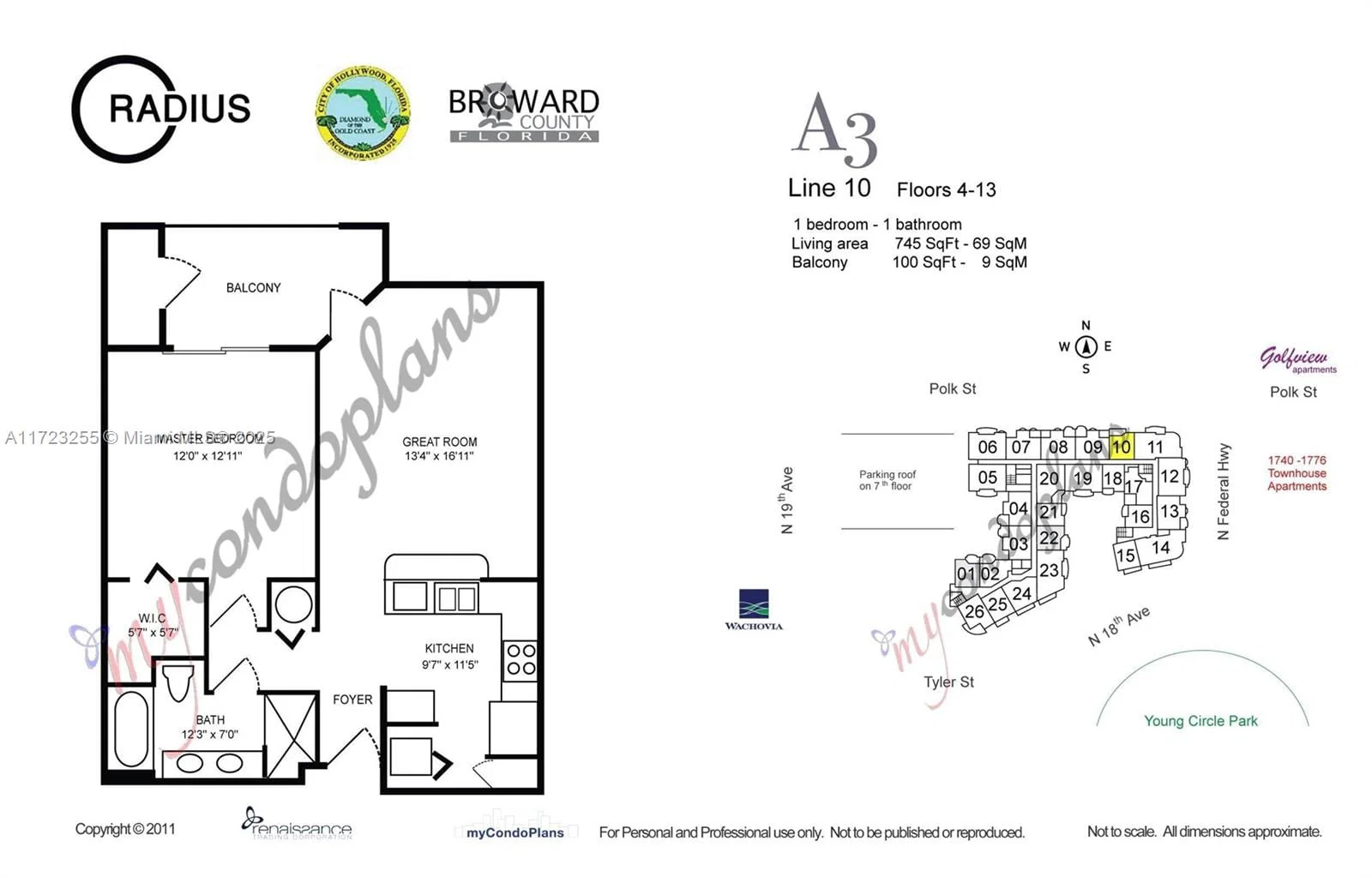 1+1 Condo — 1830 Radius Dr #810, Hollywood, FL 33020