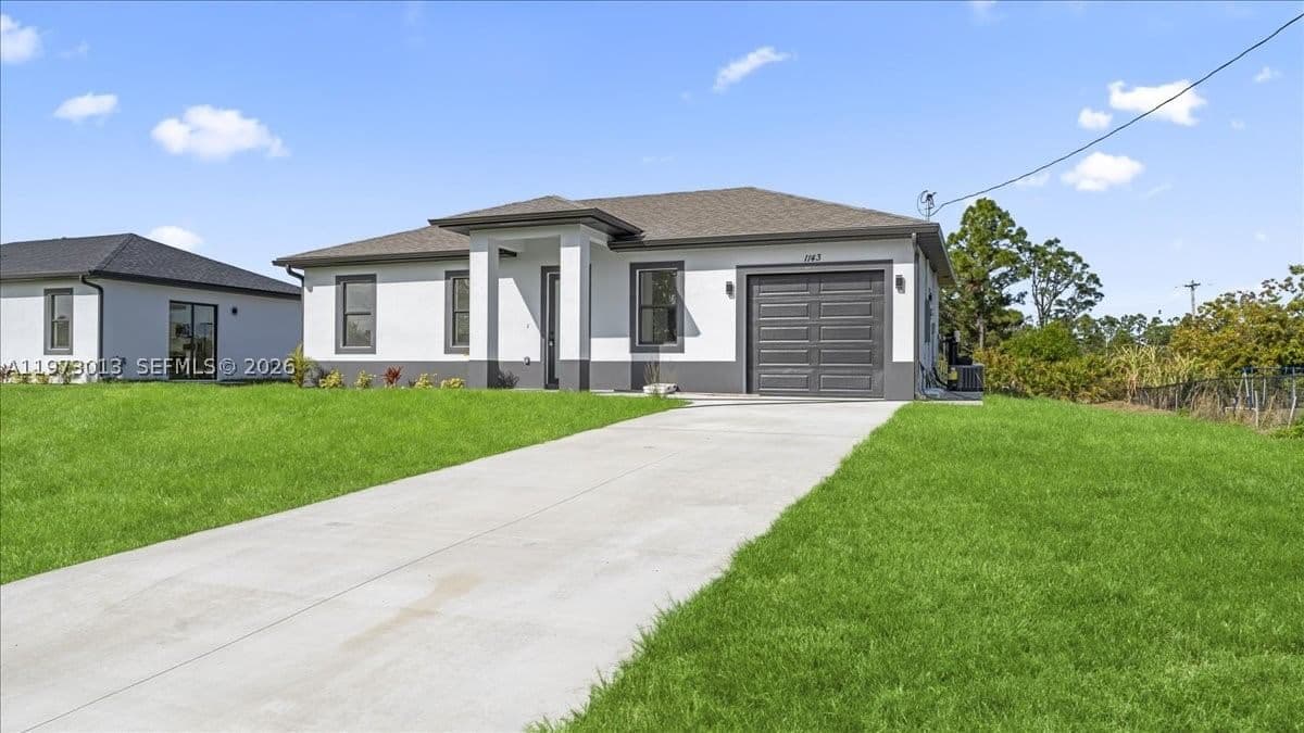 3-bedroom Single-Family Home — 1143 BARFIELD ST E, Lehigh Acres, FL 33974