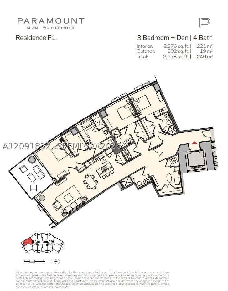 4-bedroom Apartment — 851 1st Ave #1701, Miami, FL 33132