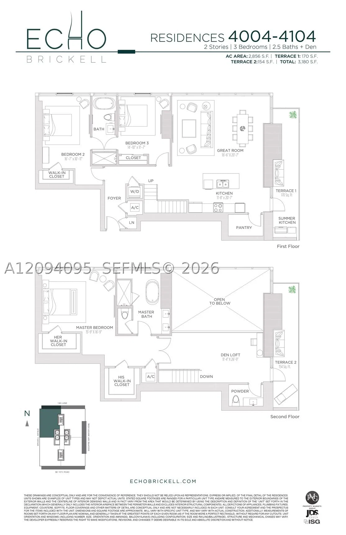 3-bedroom Condo — 1451 Brickell Ave #4004, Miami, FL 33131
