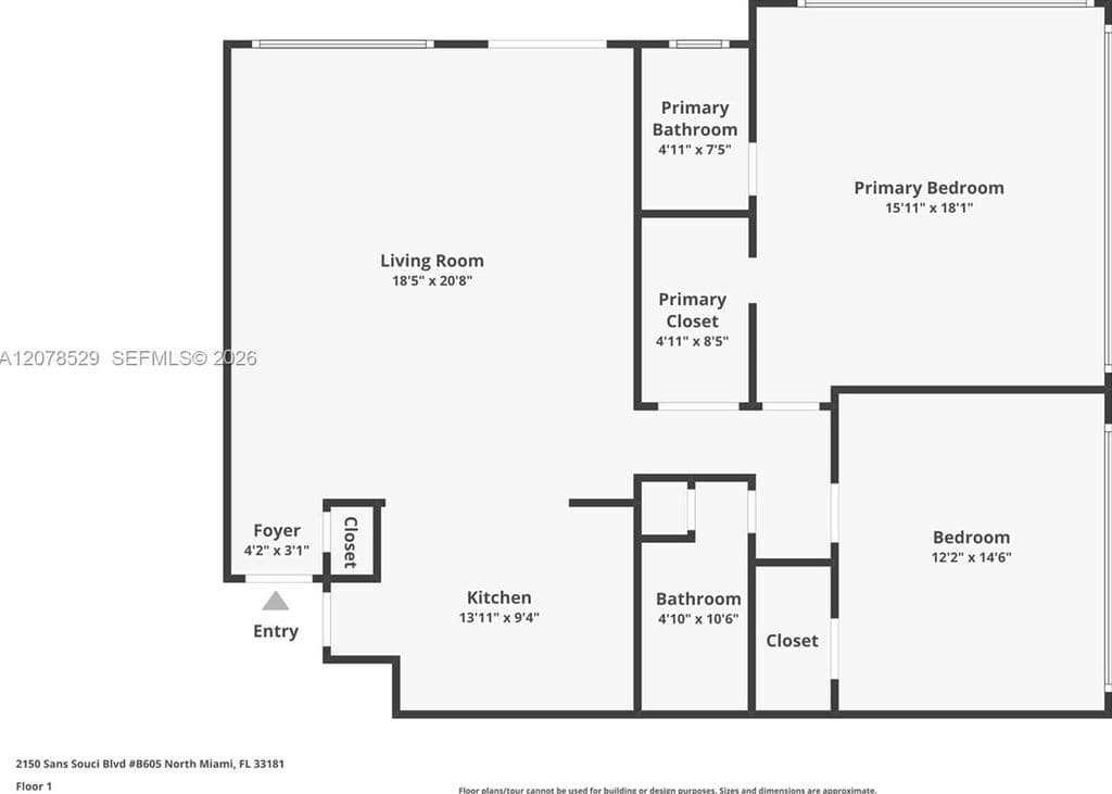 2-bedroom Condo — 2150 Sans Souci Blvd #B605