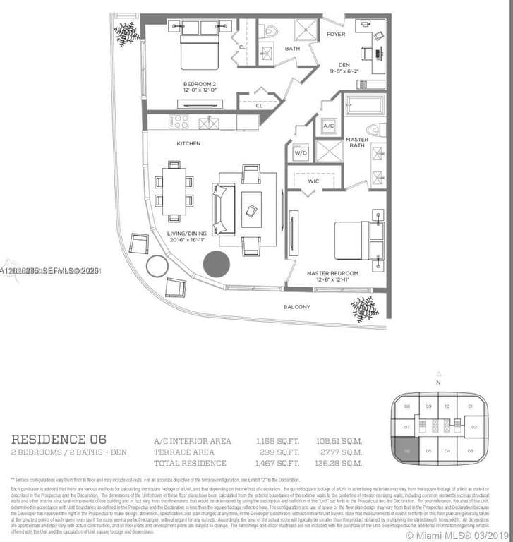 2+1 Condo — 55 SW 9th St Unit 2706