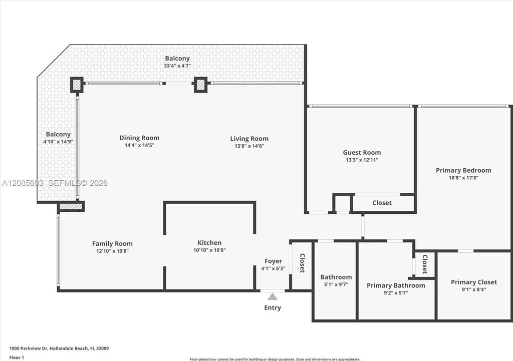 2+1 Condo — 1000 Parkview Dr APT 220