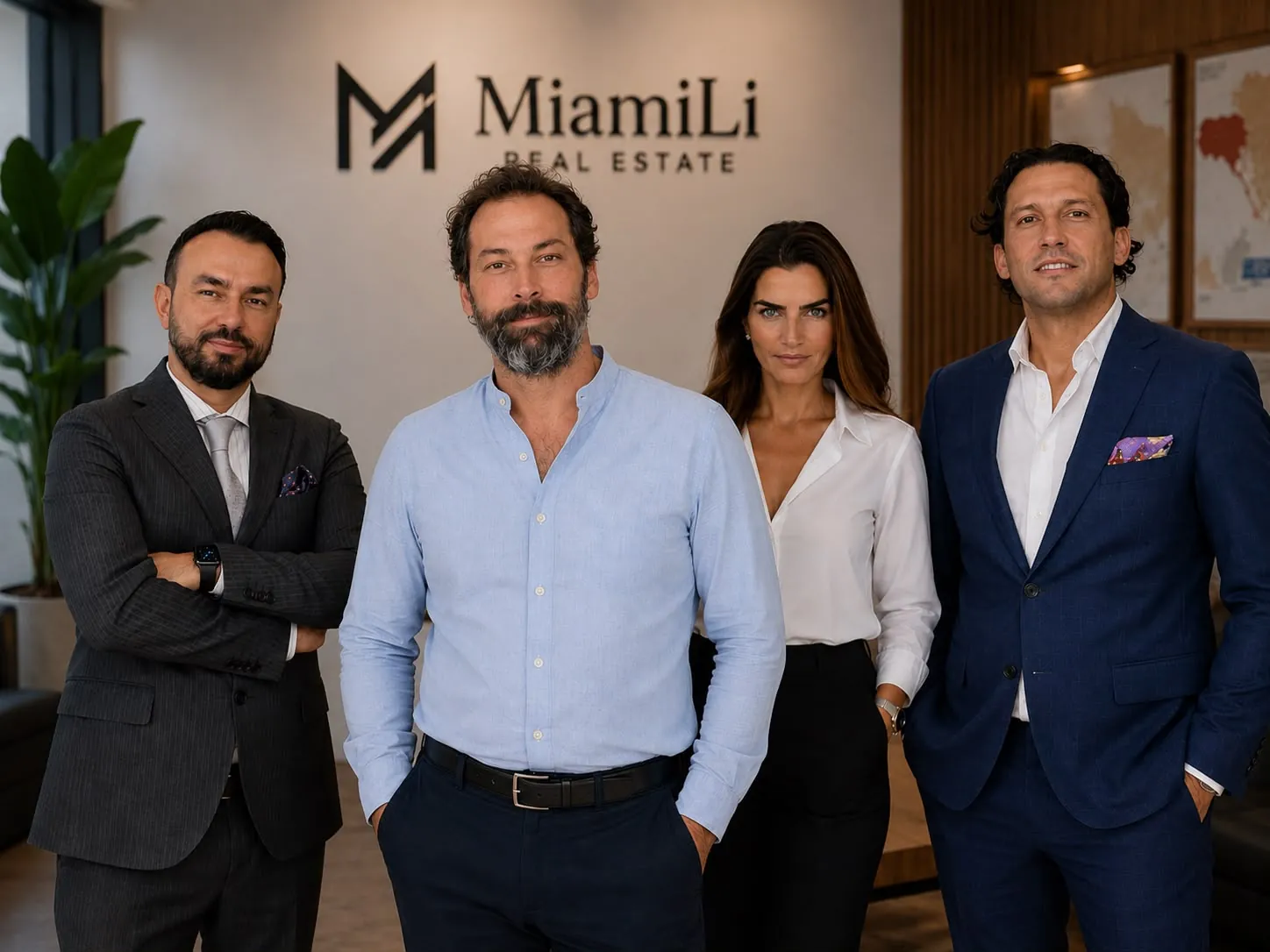 The MiamiLi team at the Miami Beach office