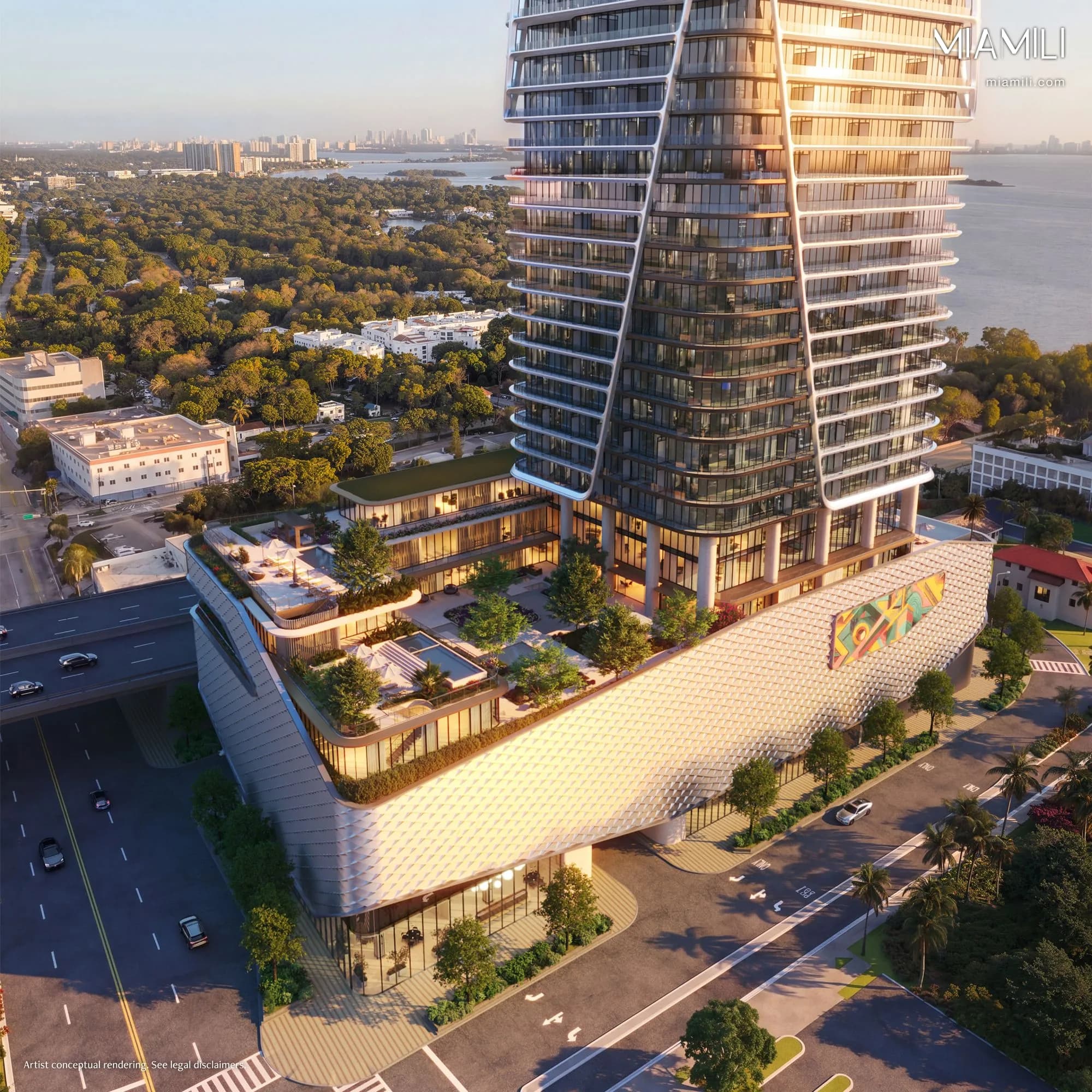 Anantara Residences Miami projesinin ortak alan ve havuz terasını gösteren proje fotoğrafı