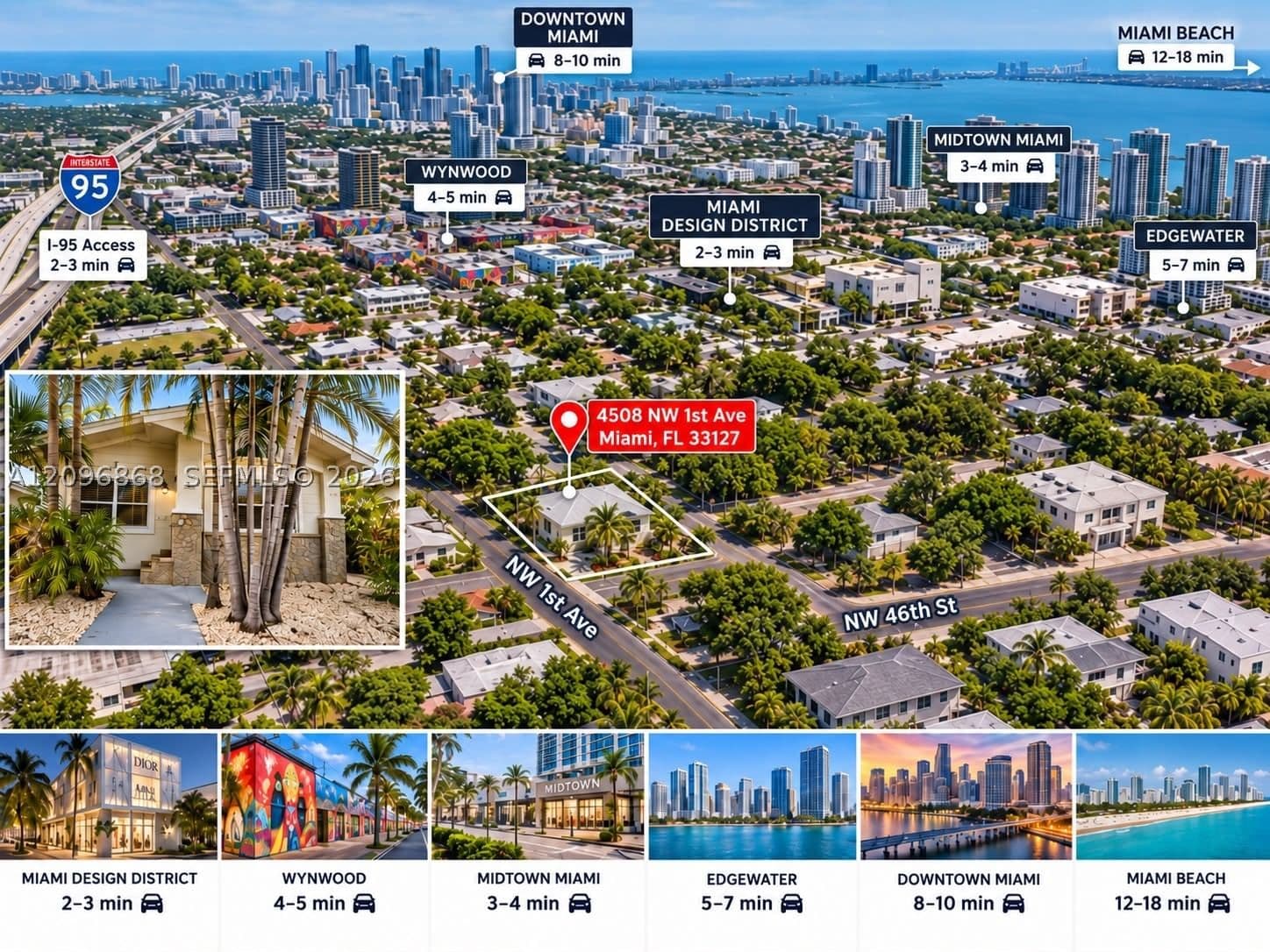 3+1 Müstakil ev — 4508 1st Ave, Miami, FL 33127